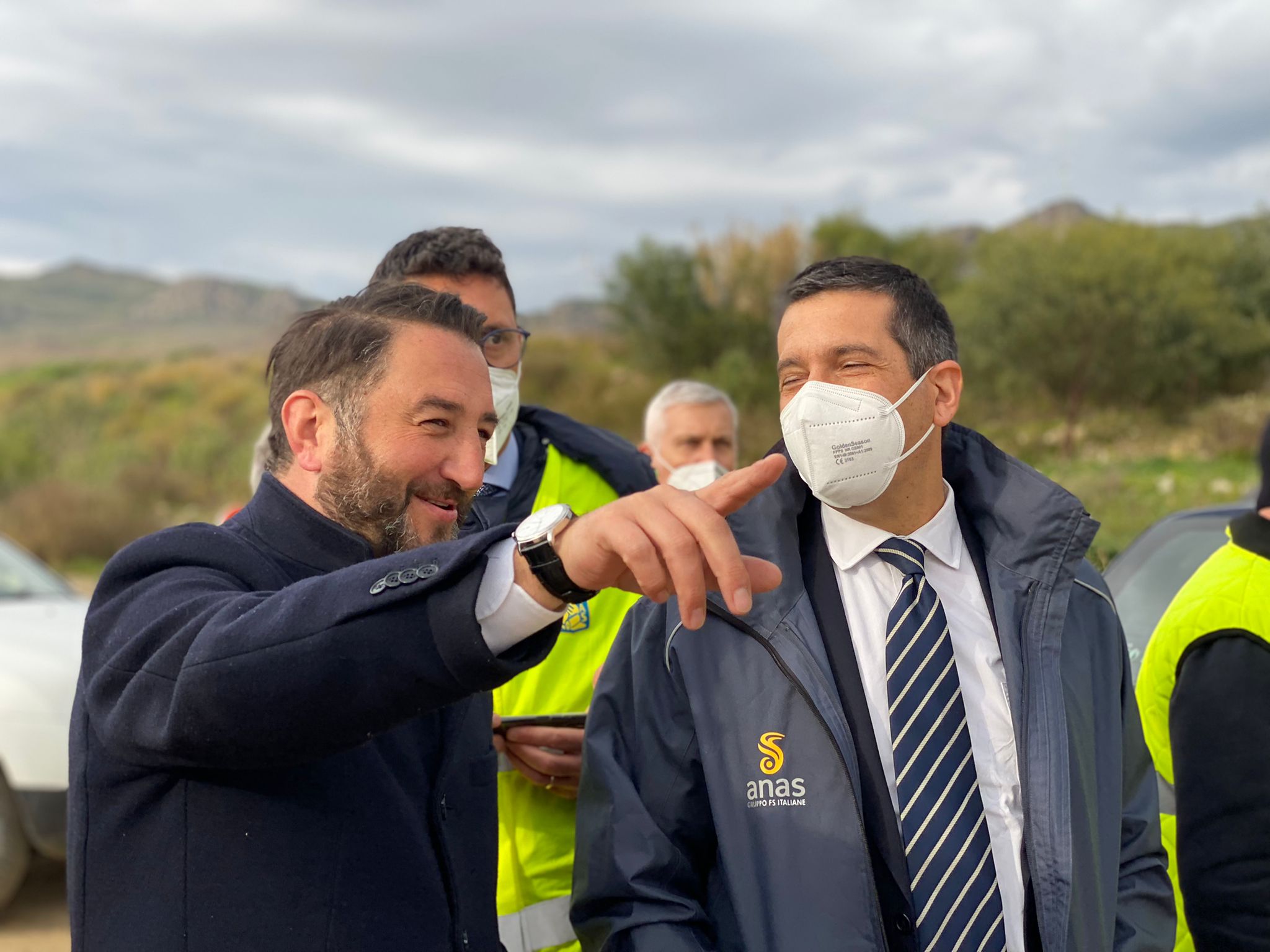 Palermo-Agrigento, incontro e sopralluogo in cantiere. Cancelleri: “I lavori procedono, sono soddisfatto per aver insistito per scongiurare la rescissione”