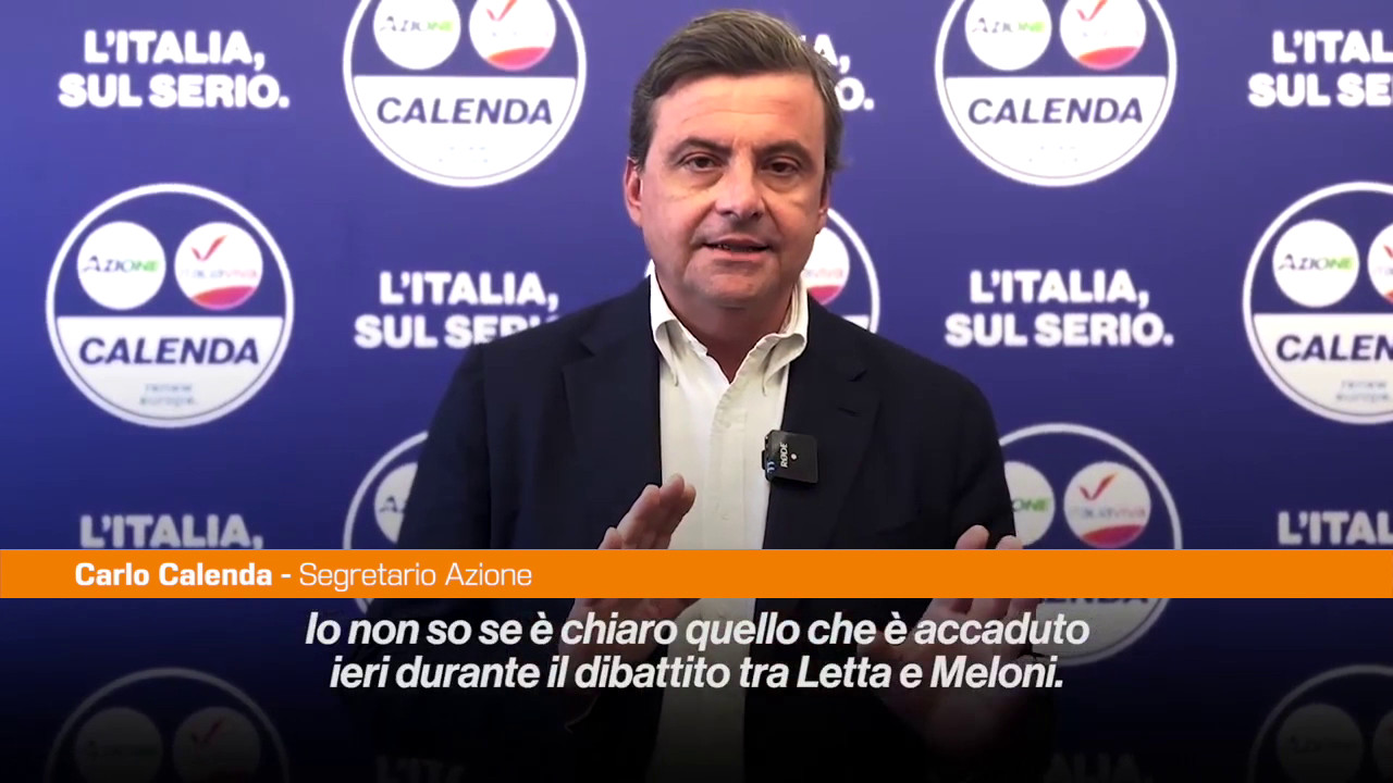 Calenda “Letta e Meloni sono a capo di finte coalizioni”