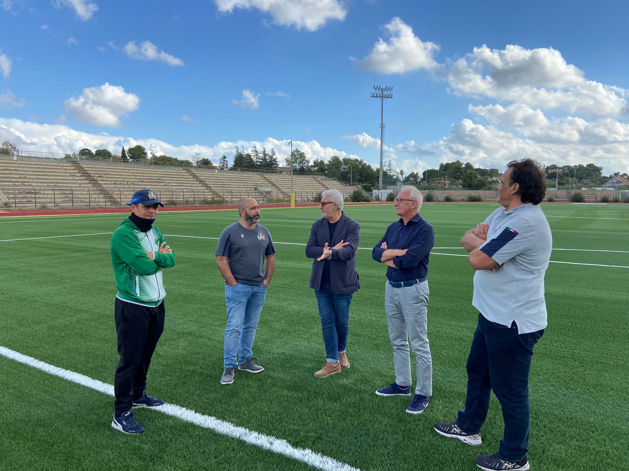 Caltanissetta, visita del resposabile FIR Francesco Urbani alla DLF Nissa Rugby