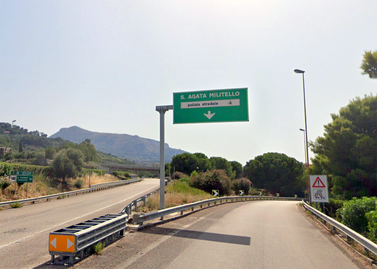Il 17 novembre A20 chiusa in direzione Palermo tra Sant’Agata di Militello e S. Stefano di Camastra