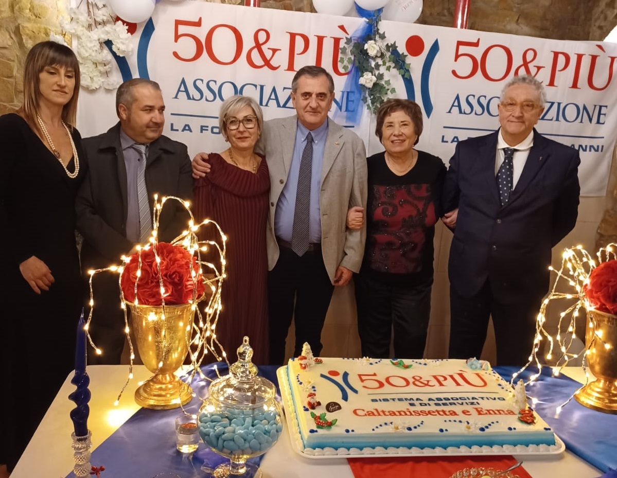 Caltanissetta, una conviviale natalizia per i soci dell’associazione 50&PIU’