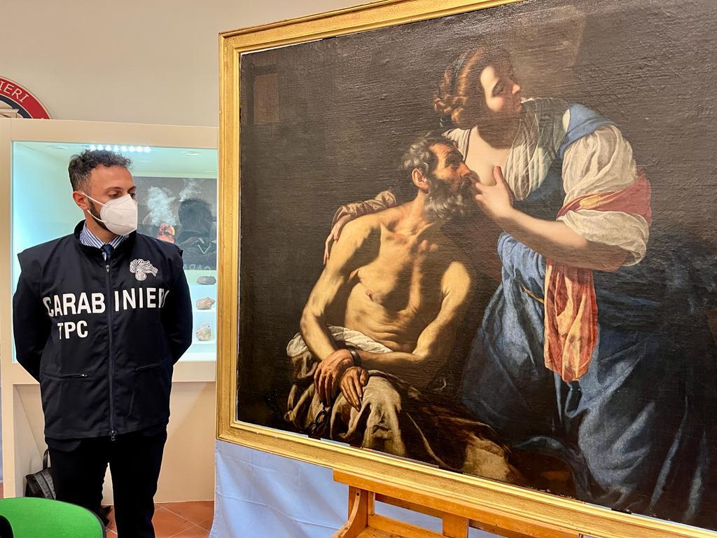 Carabinieri recuperano e rimpatriano dall’Austria prezioso dipinto rubato di Artemisia Gentileschi