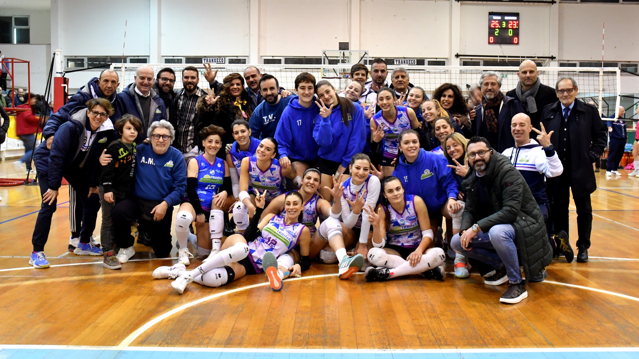 Pallavolo Serie B2. Grande impresa della Traina vittoriosa 1-3 in trasferta contro la Fidelis Torretta