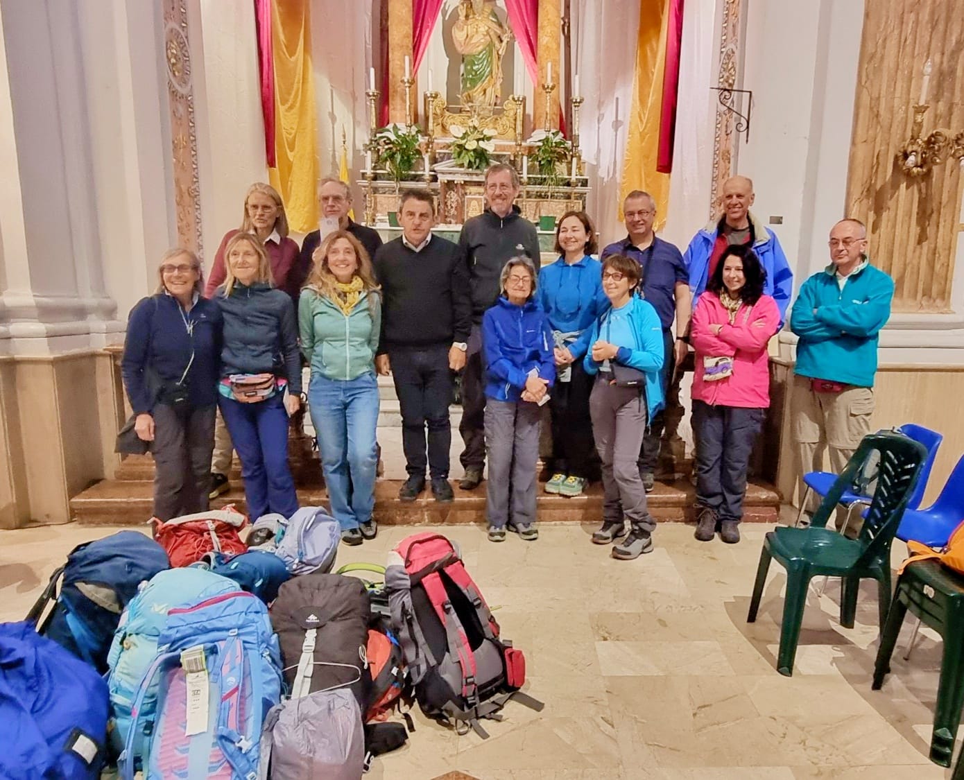 San Cataldo. Pellegrini che percorrono la “Via dei Frati” ospitati in Chiesa Madre per una notte