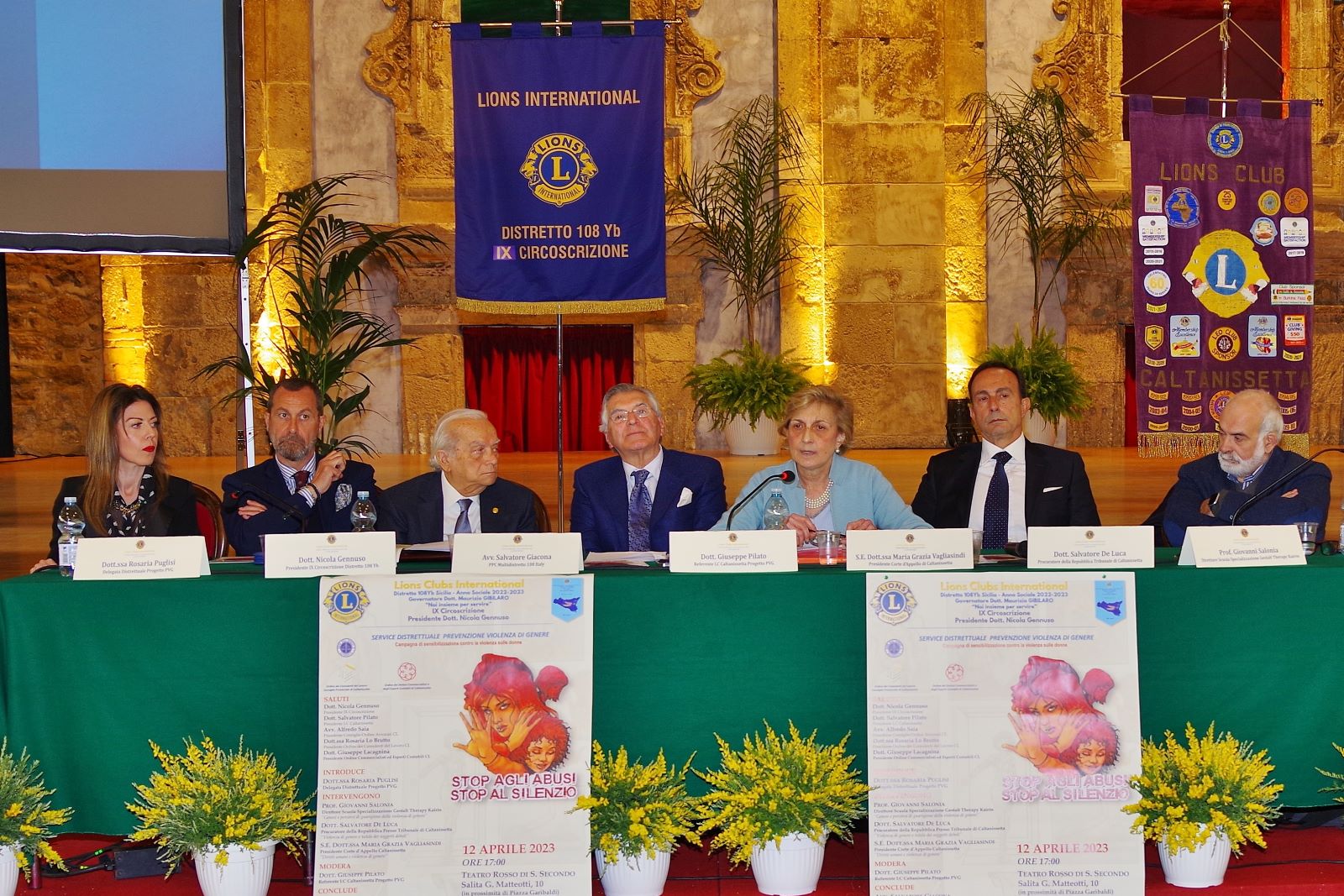 Caltanissetta, grande partecipazione al convegno Lions Club per “fermare gli abusi e la violenza sulle donne”