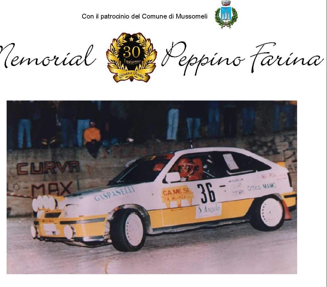 Mussomeli,  memorial “Peppino Farina” nel 30° anniversario della scomparsa. Esposizione auto da competizione