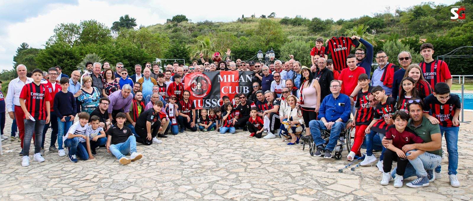 Franco Baresi a Mussomeli. tifosi  milanisti del Vallone fanno festa al Campione del Mondo.