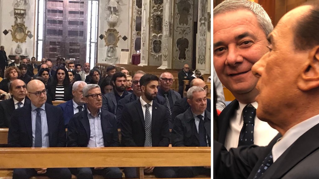 Cattedrale di Caltanissetta, la preghiera degli uomini di Forza Italia per il presidente Silvio Berlusconi