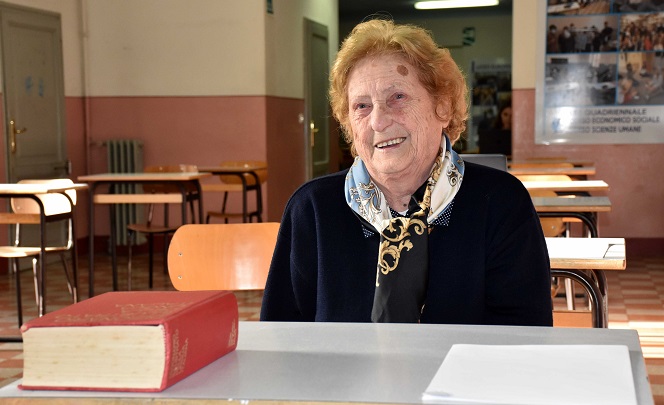 Maturità a 90 anni: secondo scritto di scienze umane completato per Imelda Starnini