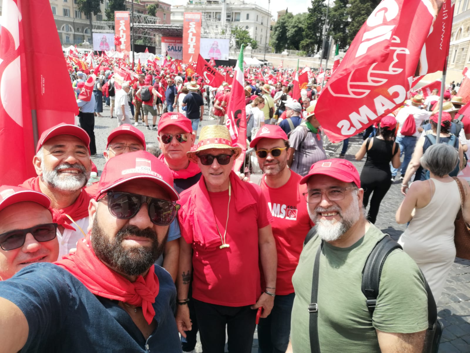 La Cgil nissena presente a Roma in occasione della manifestazione nazionale per la tutela della sanità pubblica