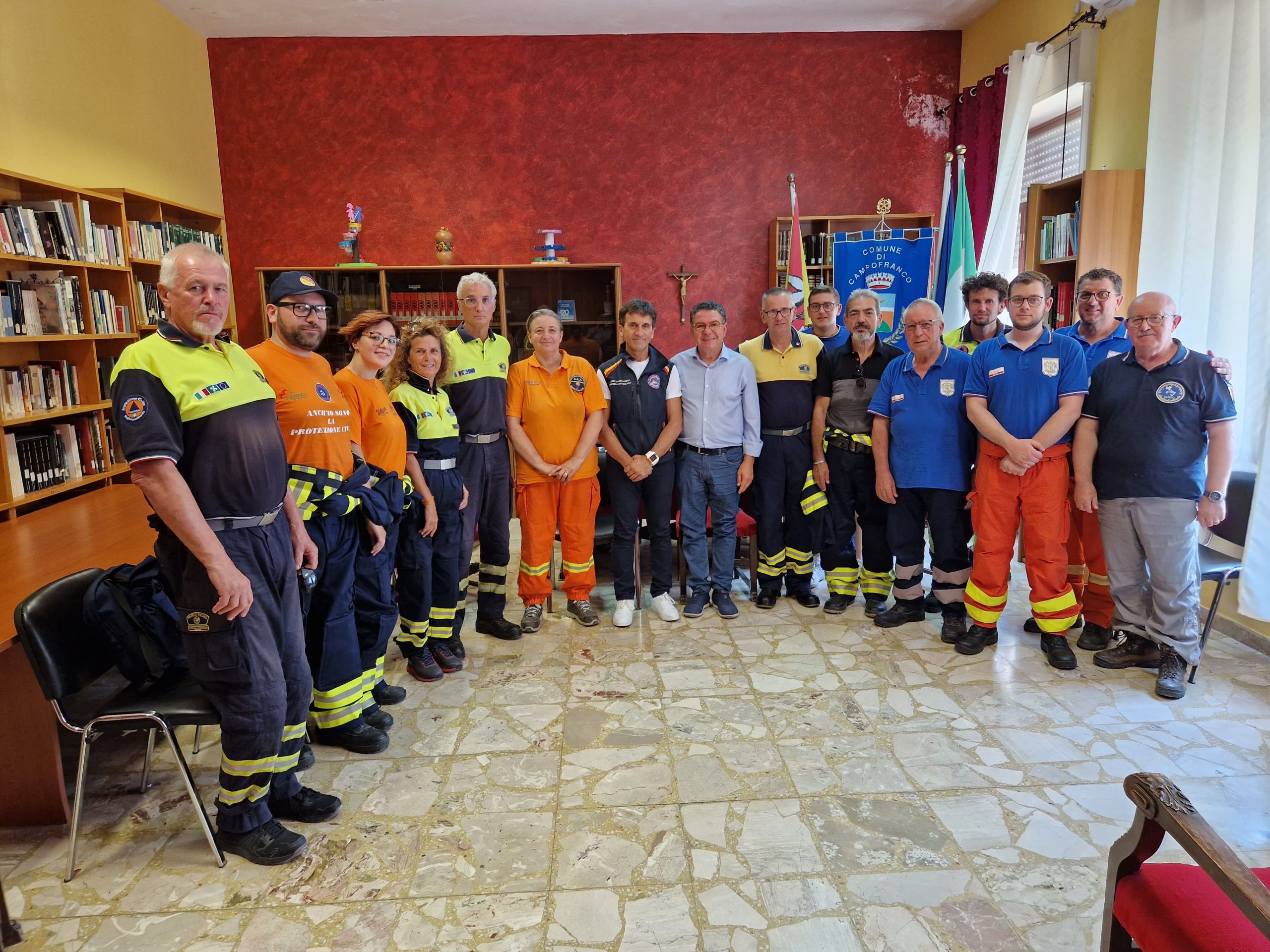 Protezione civile della Lombardia in visita a Sutera e Campofranco