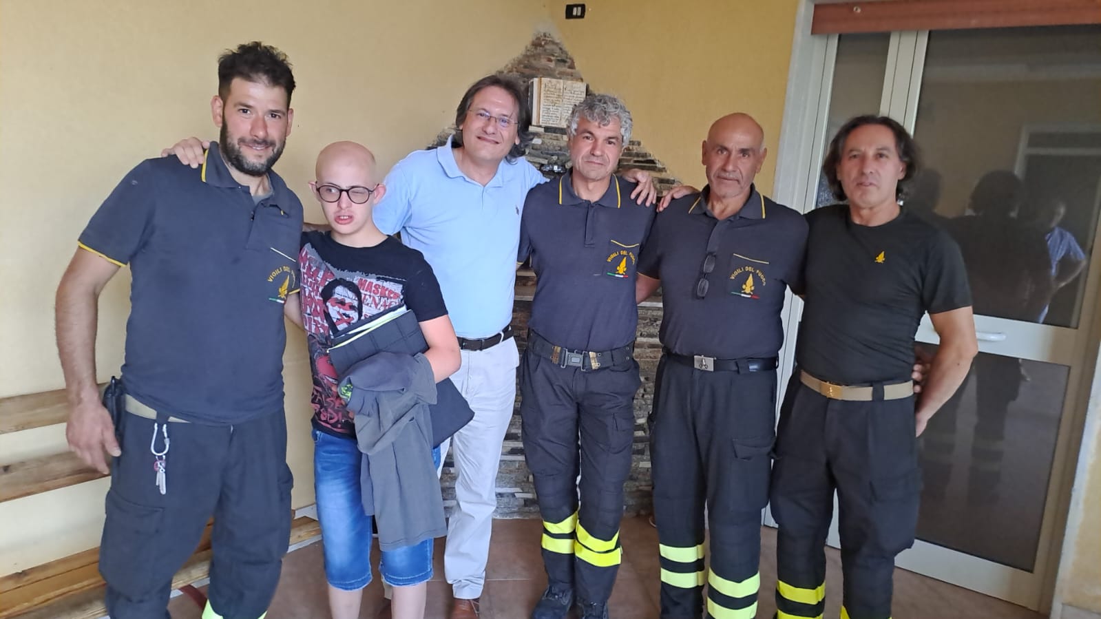 Villalba, alunno villalbese “operativo” in visita al distaccamento VV.FF. Mussomeli grazie al suo professore