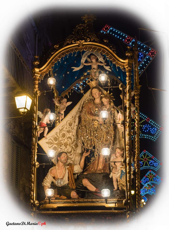 Mussomeli, Madonna dei Miracoli veneratissima e implorata dalla gente.Stasera processione del simulacro