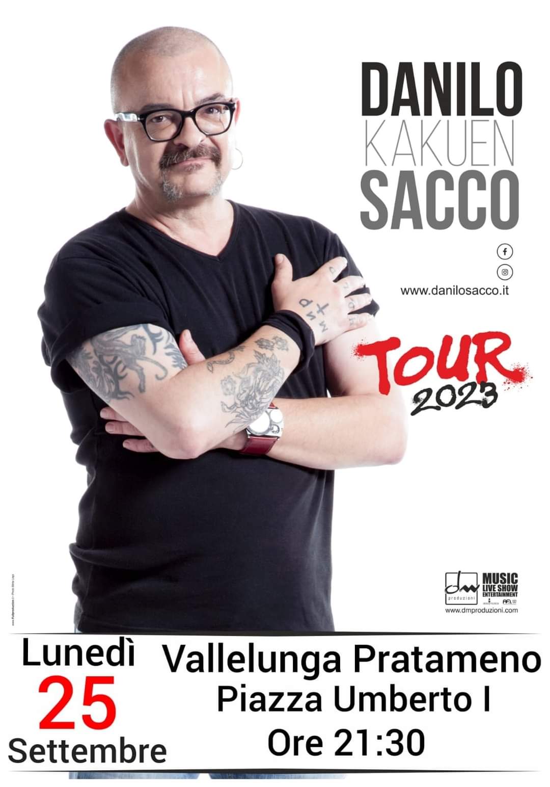 Vallelunga, stasera concerto live di Danilo Sacco