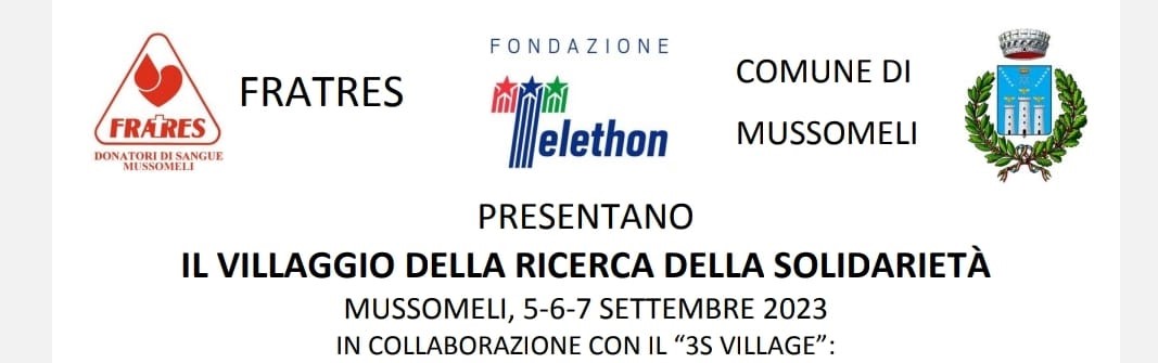 Il 5, 6 e 7 settembre 2023 si svolgerà a Mussomeli ‘Il Villaggio della Ricerca e della Solidarietà’