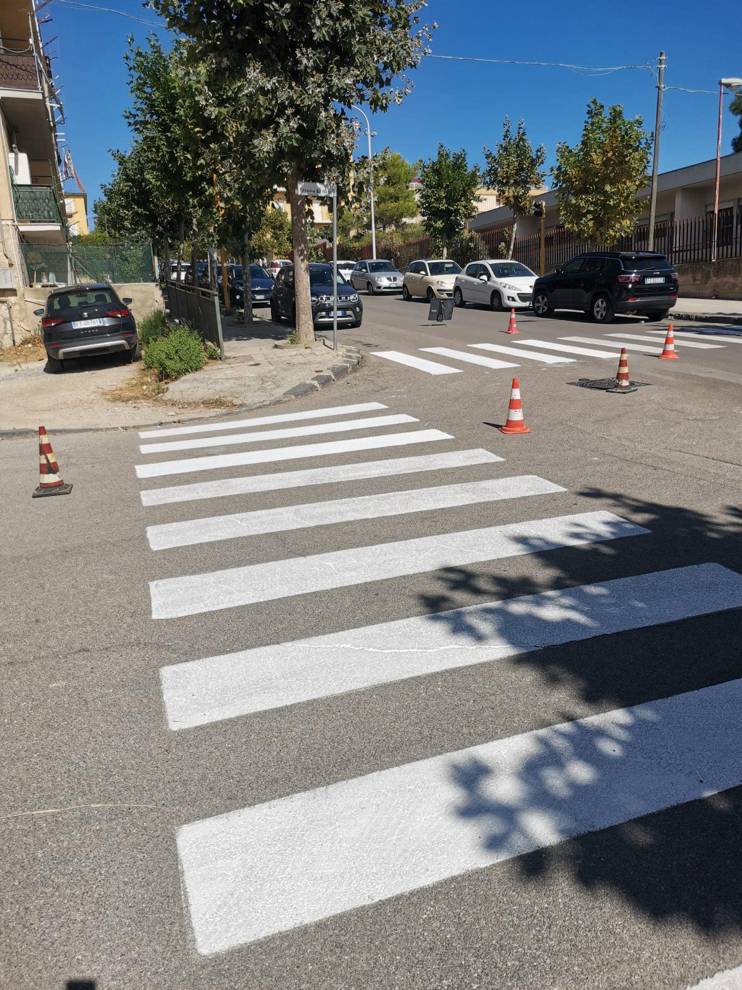 San Cataldo. Iniziati i lavori per il rifacimento delle strisce pedonali in Città