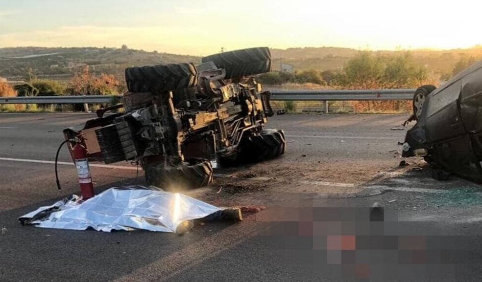 Scontro auto-trattore, un morto e un ferito trasportato in elicottero al Sant’Elia di Caltanissetta