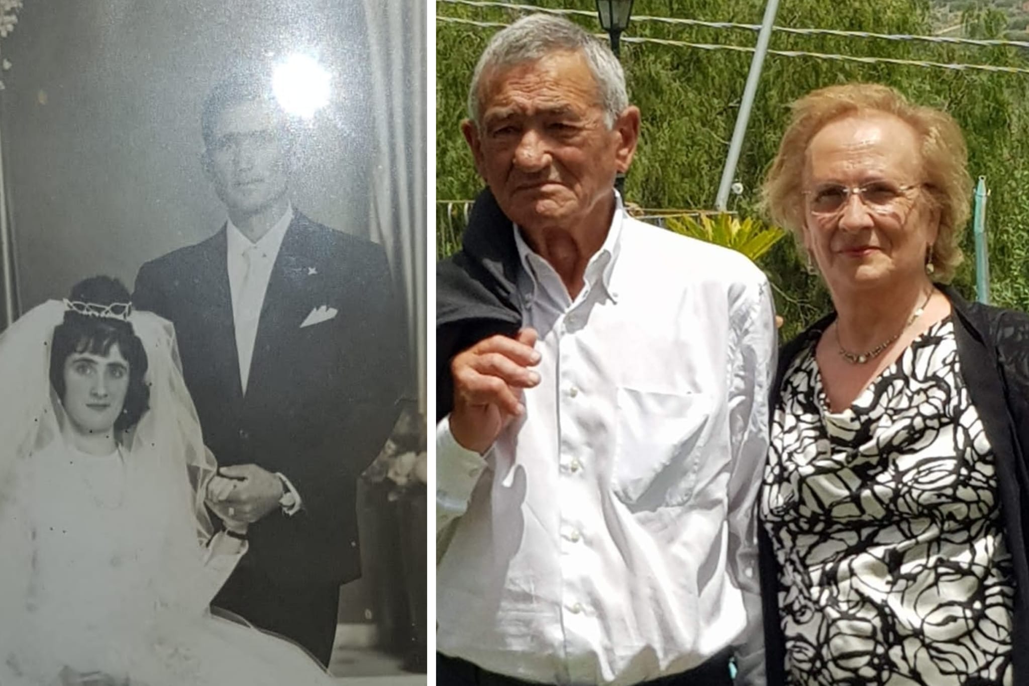 Caltanissetta, 60 anni di matrimonio per Angelo e Angela Falzone: un anniversario che brilla come il diamante