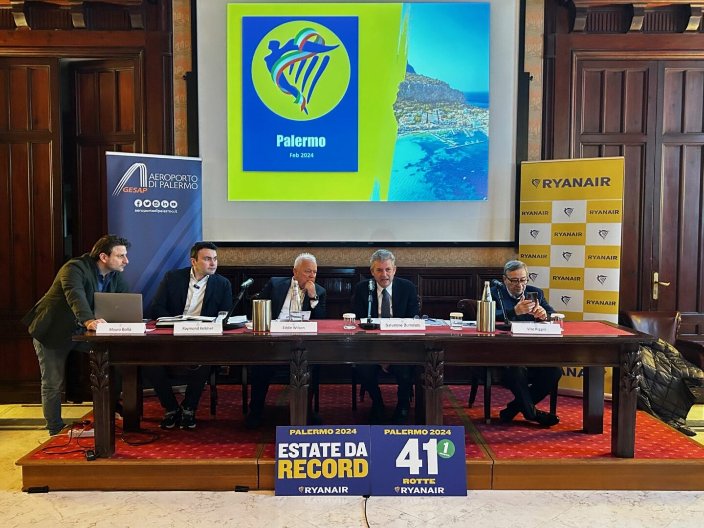 Aeroporto Palermo, Ryanair e Gesap presentano 41 rotte per l’estate