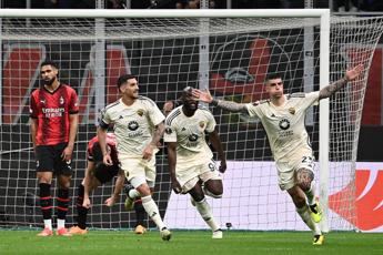 Europa League, Milan-Roma 0-1: gol di Mancini decide andata quarti di finale