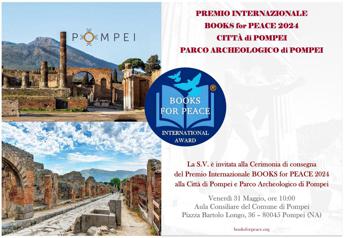 Il premio ‘Books for Peace’ al Parco Archeologico di Pompei