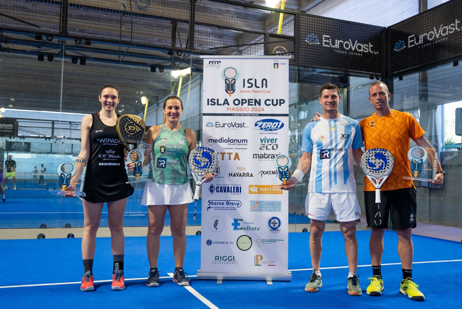 Caltanissetta, concluso con successo il torneo di padel “Isla Open Cup 2024”: convivialità e adrenalina le vincitrici assolute