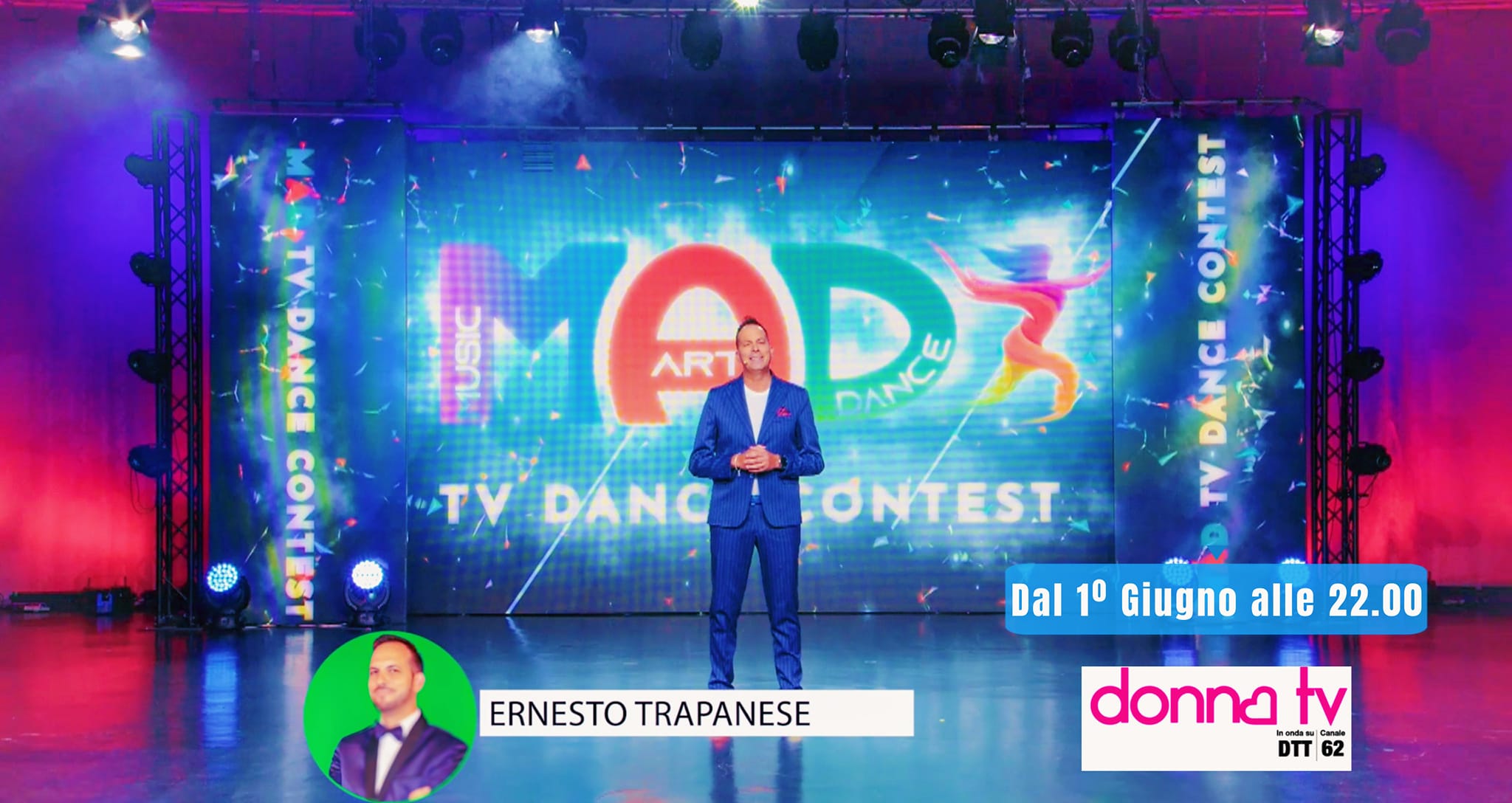 San Cataldo. Ernesto Trapanese presenta su Donna Tv il Mad Tv Dance Contest