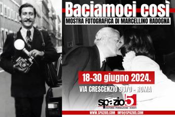 ‘Baciamoci così’, gli scatti di Marcellino Radogna dal 18 giugno a Roma