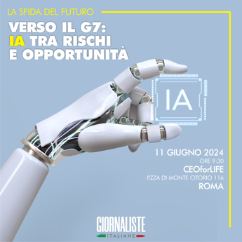 G7, ‘Ia rischi e opportunità’: domani convegno a Roma