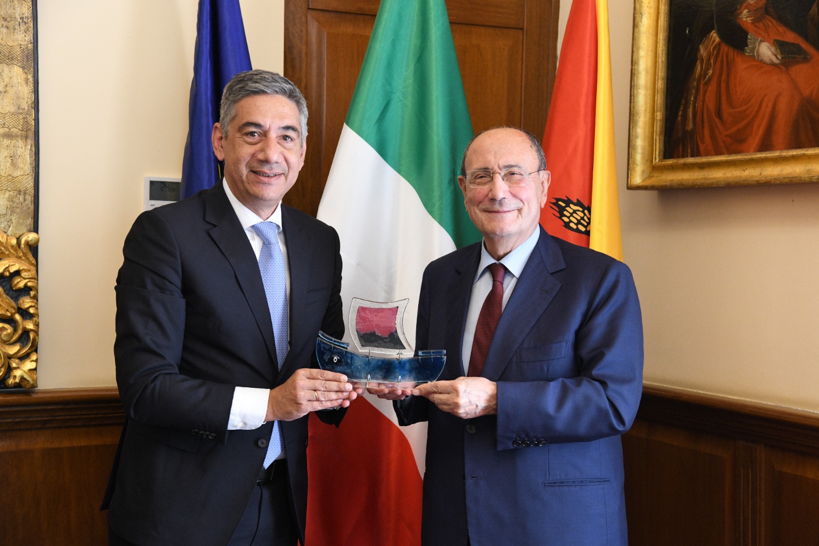 Palazzo d’Orléans, il presidente Schifani riceve l’ambasciatore di Cipro Christofides