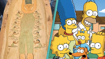 Marge Simpson appare su un sarcofago egizio di tremila anni fa