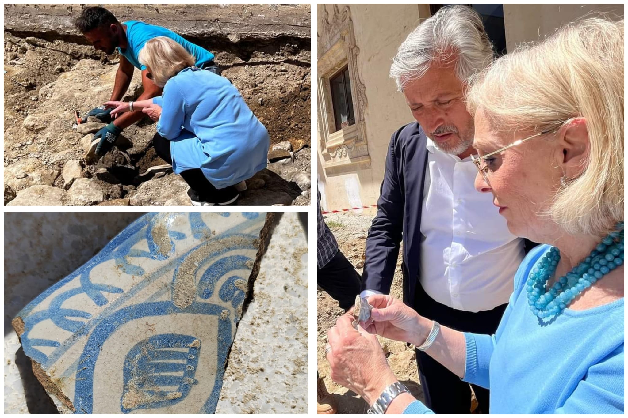 Caltanissetta, lavori di rigenerazione urbana a Largo Barile: affiorano antichi frammenti di ceramica