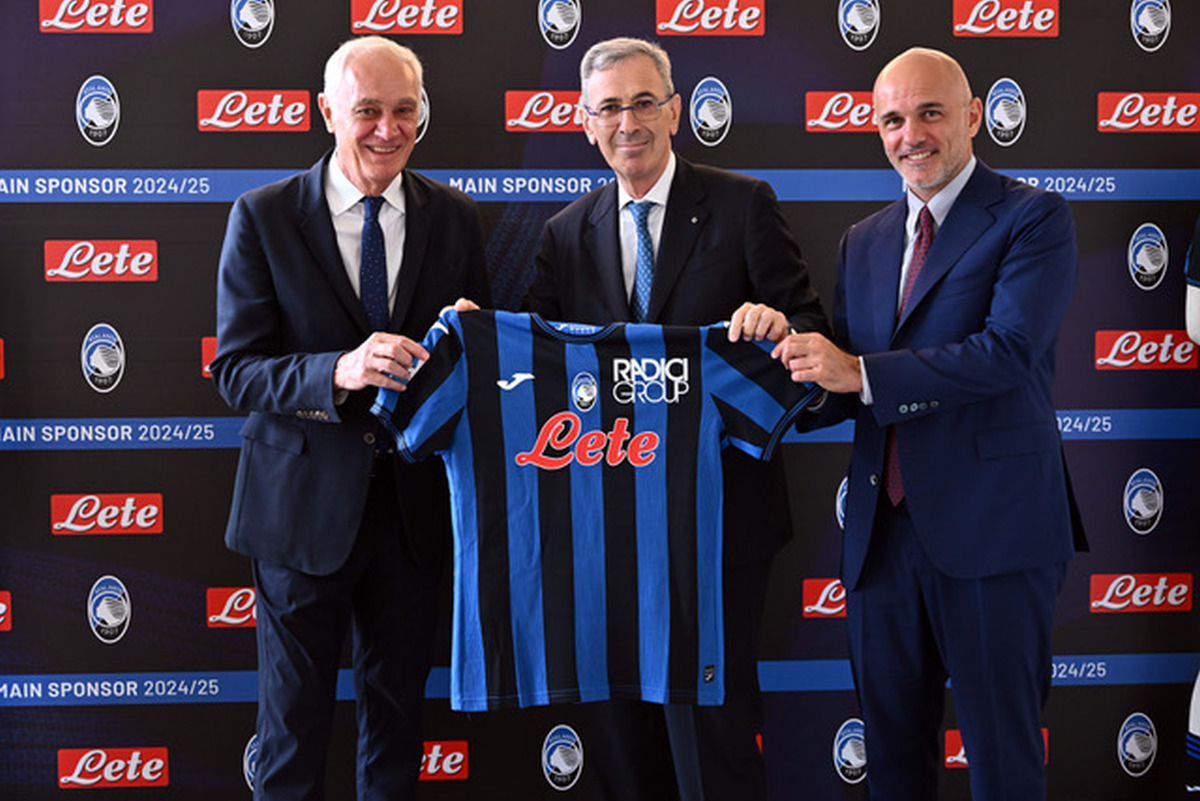 Acqua Lete main sponsor dell’Atalanta per tre stagioni