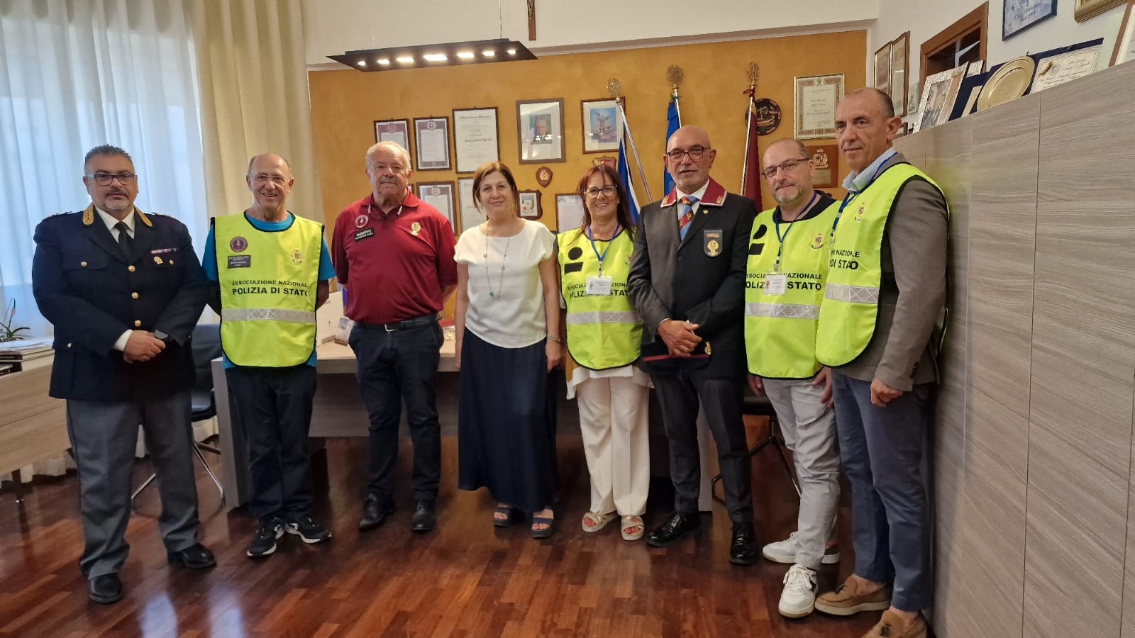 Caltanissetta. Ricevuta dal Questore delegazione della locale Sezione “Calogero Zucchetto” dell’Associazione Nazionale Polizia di Stato