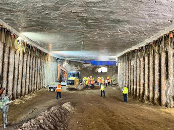 Giubileo, giù il diaframma per collegare nuovo sottopasso piazza Pia. Gualtieri: ”Luce in fondo al tunnel, cantiere record”