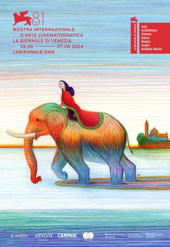 Venezia 81, un elefante in Laguna nell’immagine del manifesto ufficiale