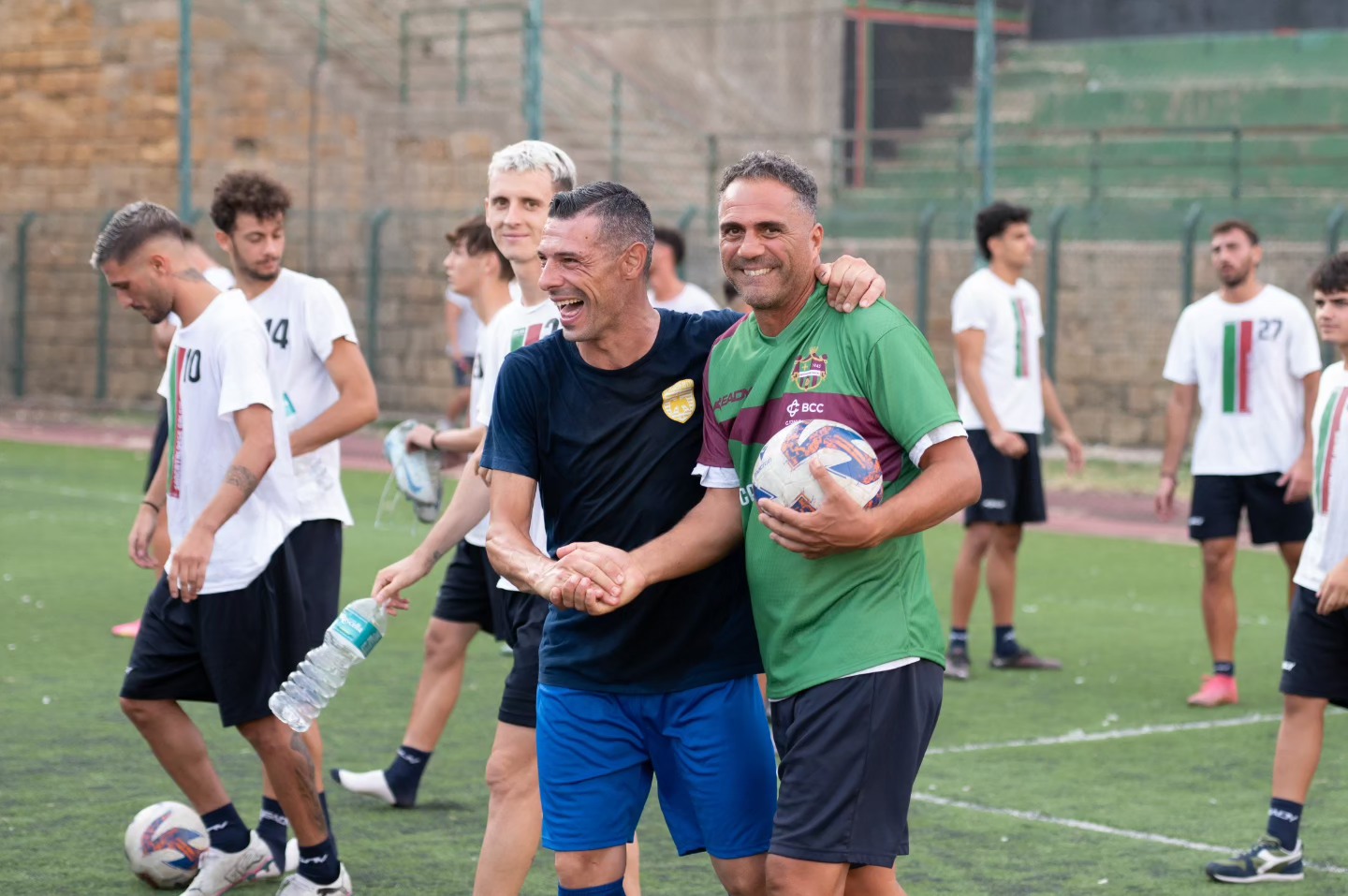 Serie D. Per la Sancataldese allenamento congiunto con il Serradifalco: a segno Montaperto (2), Tedesco, Mazza e Catania