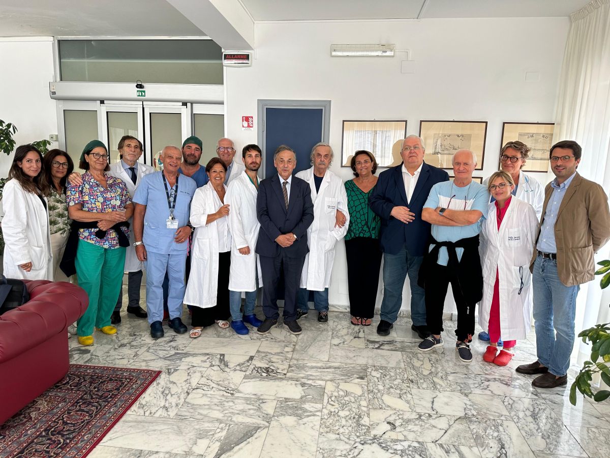 Palermo, il presidente dell’Ordine dei Medici in visita a Villa Serena