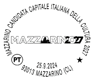 Il 25 settembre Mazzarino celebra la sua candidatura a Capitale Italiana della Cultura 2027 con un bollo speciale di Poste Italiane