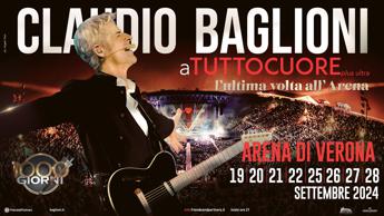 ‘Claudio è per sempre’, Baglioni commuove i fan all’Arena di Verona