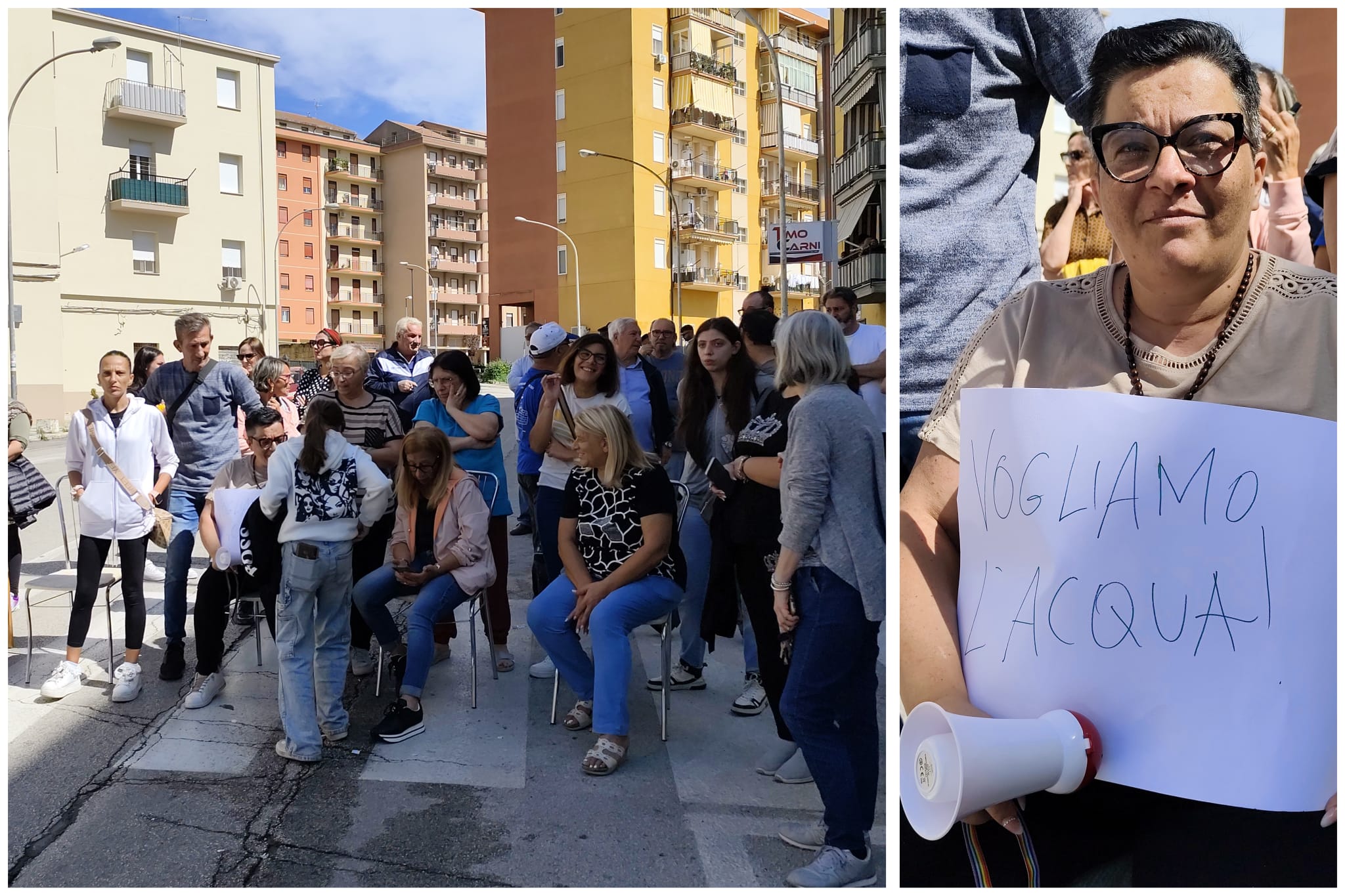 Protesta “Vogliamo l’acqua” a Caltanissetta, via De Cosmi bloccata da un nuovo gruppo di manifestanti