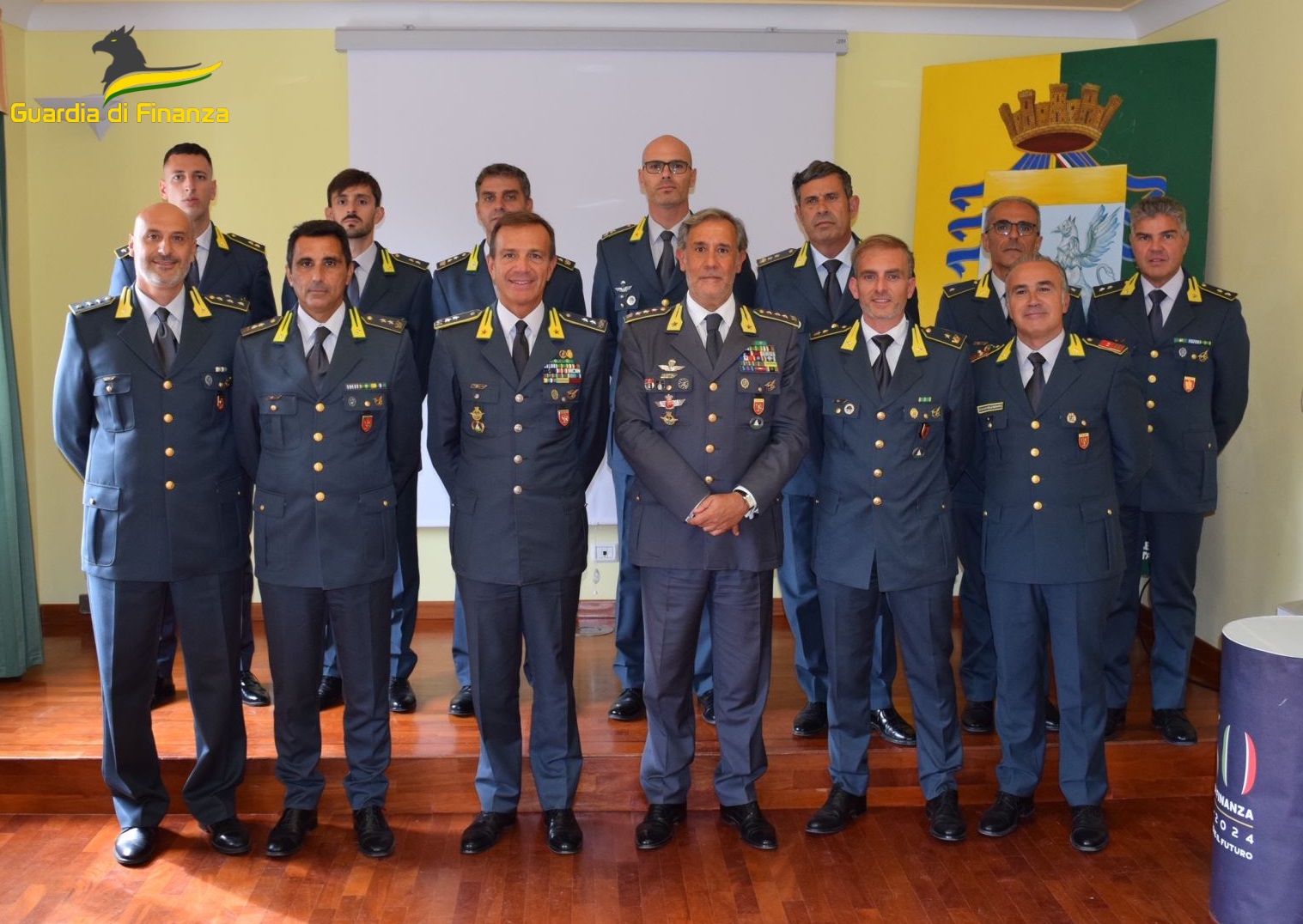 Il Comandante regionale della Guardia di Finanza Roberto Manna in visita al Comando provinciale di Caltanissetta