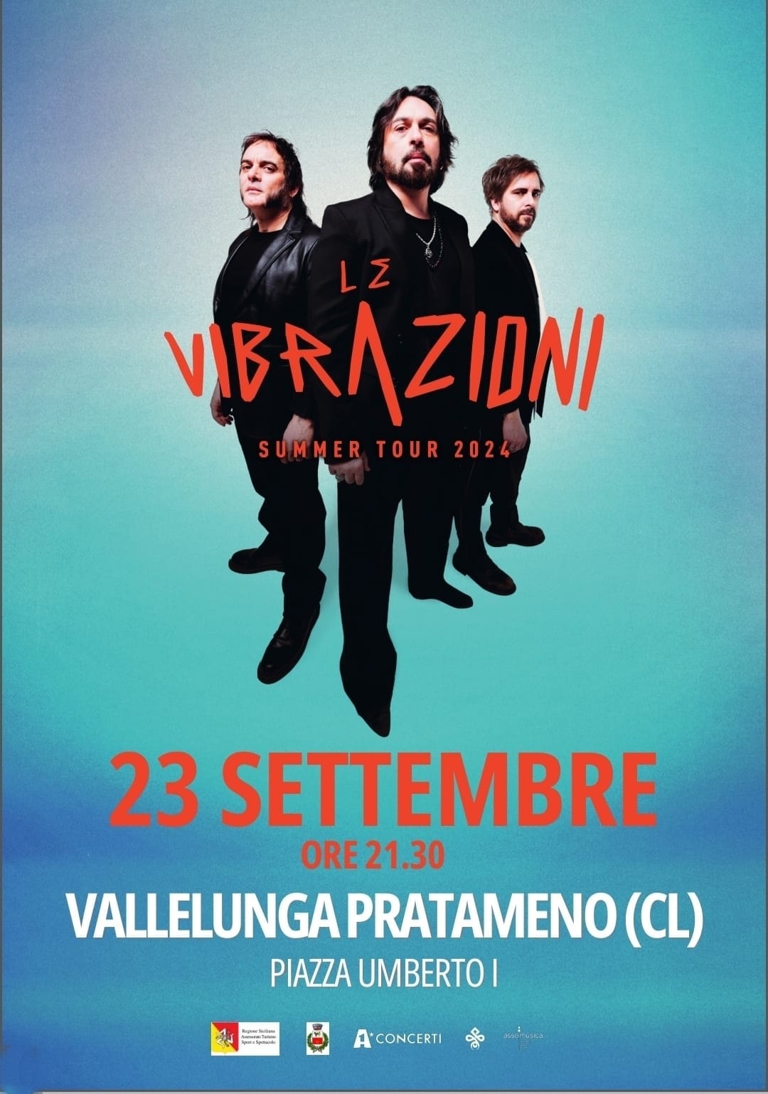 Vallelunga Pratameno, “Le Vibrazioni” in concerto live. Stasera  in Piazza Umberto 1° alle 21,30