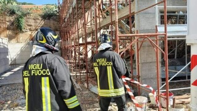 Colpiti da gettata di  cemento, 4 operai feriti a Pergusa, uno trasportato in elisoccorso al Sant’Elia di Caltanissetta