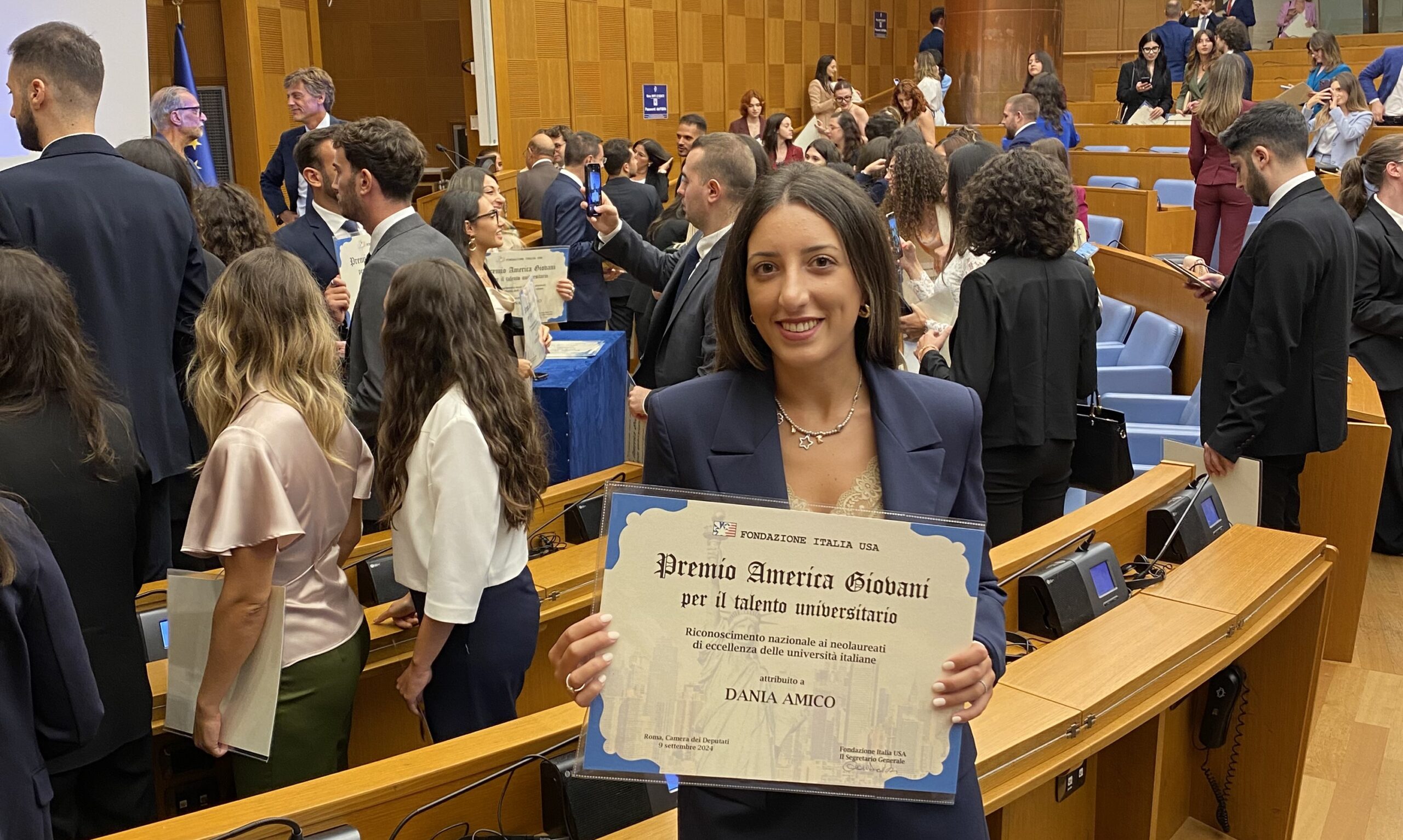 Caltanissetta. Premio America Giovani per il talento universitario a Roma per la nissena Dania Amico