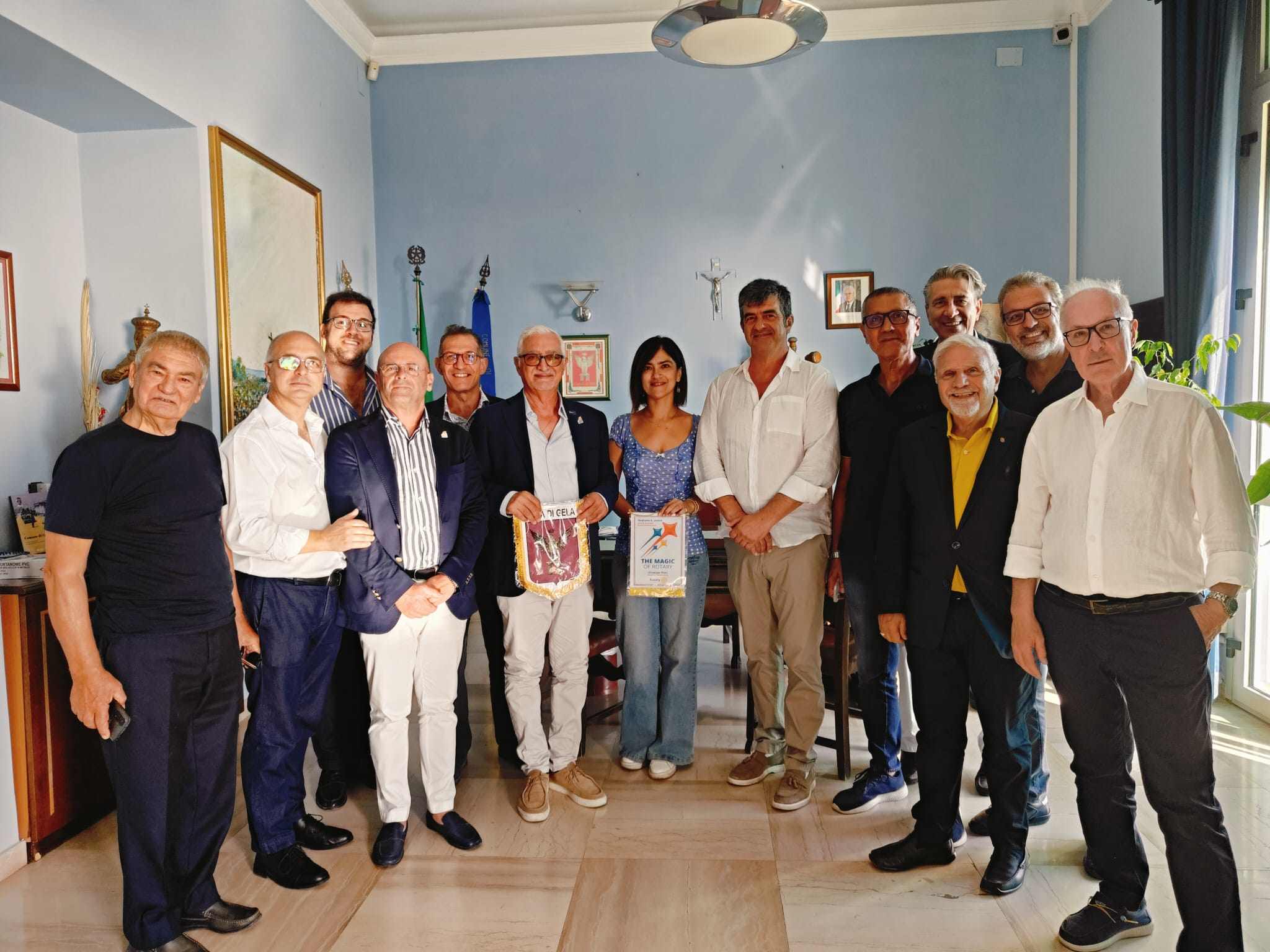 A Gela il vice sindaco ha ricevuto in municipio il Governatore del 1° Distretto Sicilia e Malta del Rotary International