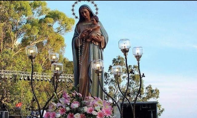 Mussomeli, Madonna della Catena: Messe e processione pomeridiana