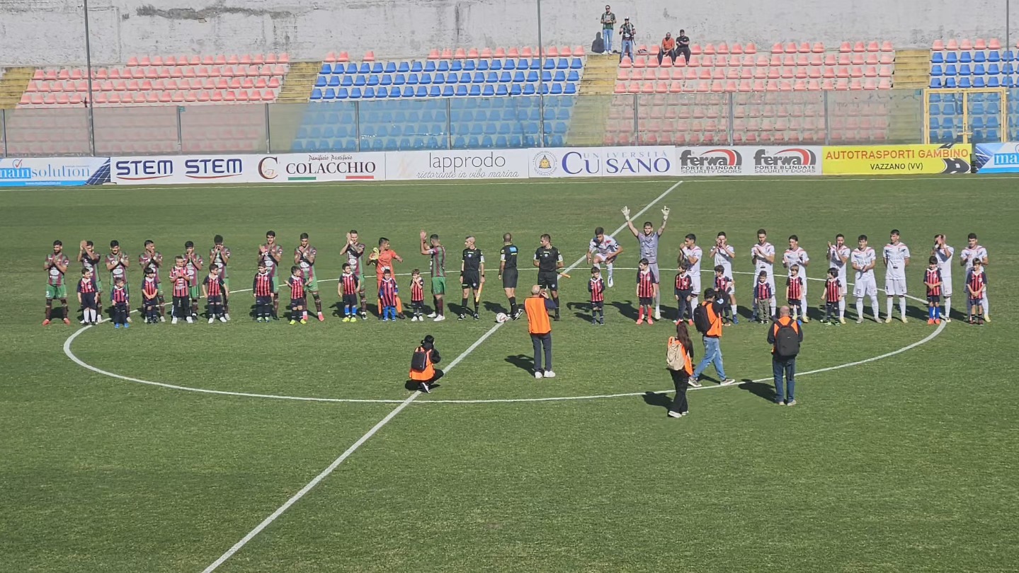 Serie D. La Sancataldese, in dieci nell’ultime mezzora, perde 2-0 con la Vibonese