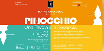 Al Parioli in scena ‘Pinocchio: una favola alla rovescia’ con il ‘Teatro Patologico’