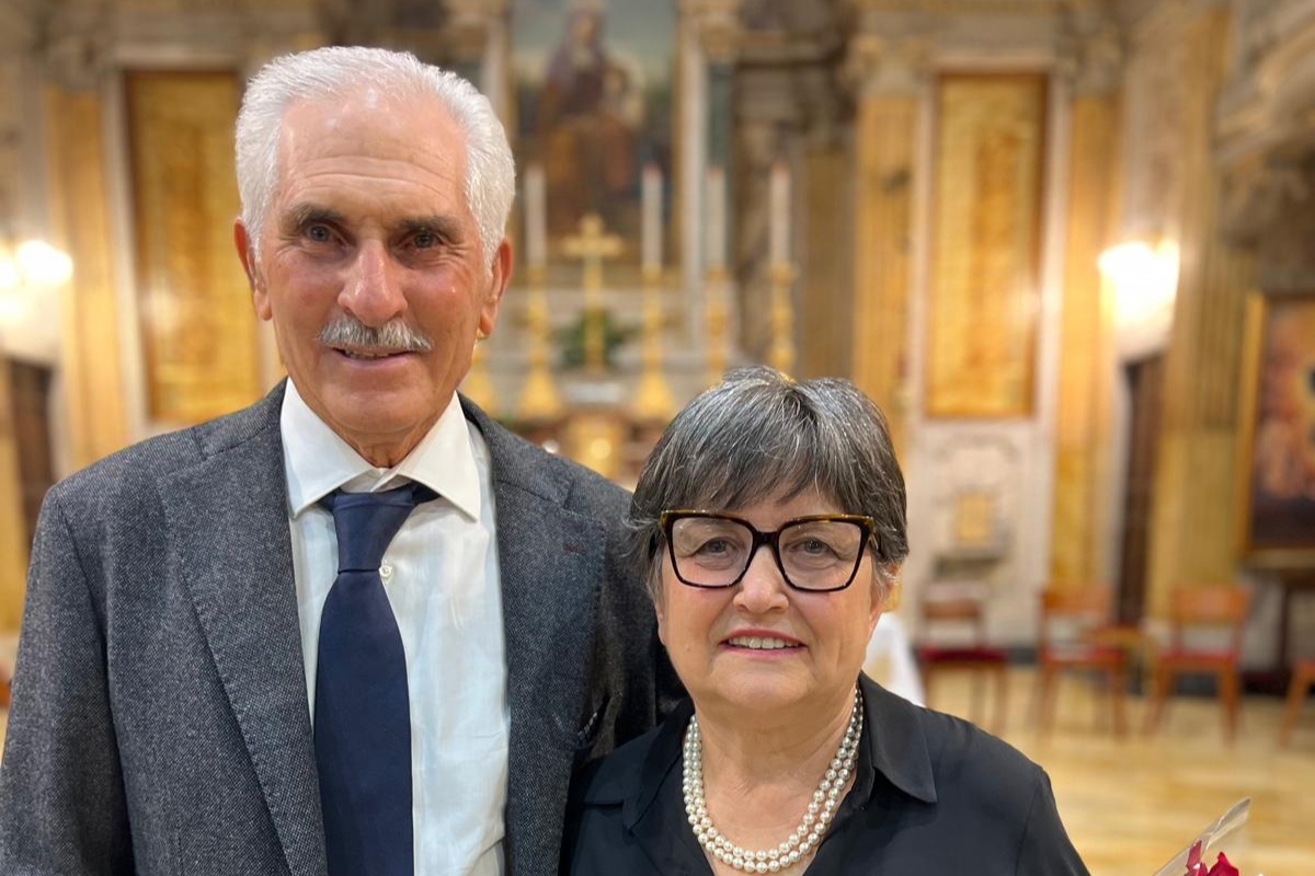 Caltanissetta. Arcangelo Polizzi e Maria Giovanna Candura hanno festeggiato i loro primi 50 anni di matrimonio